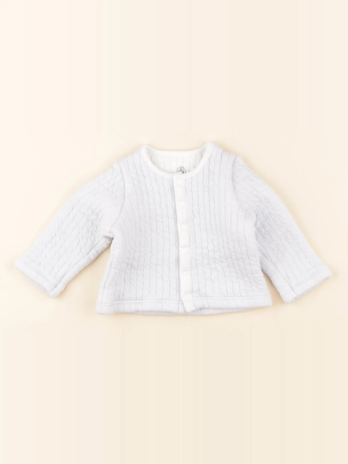 Petit Bateau - sweat bleu - 6 mois