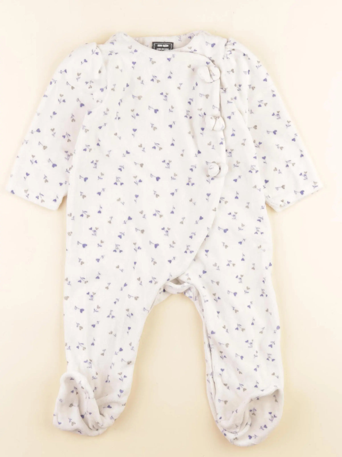 Tape à l'oeil - pyjama velours beige - 18 mois