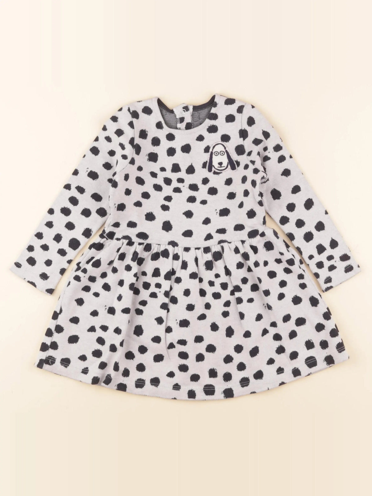 Petit Bateau - robe gris - 3 ans