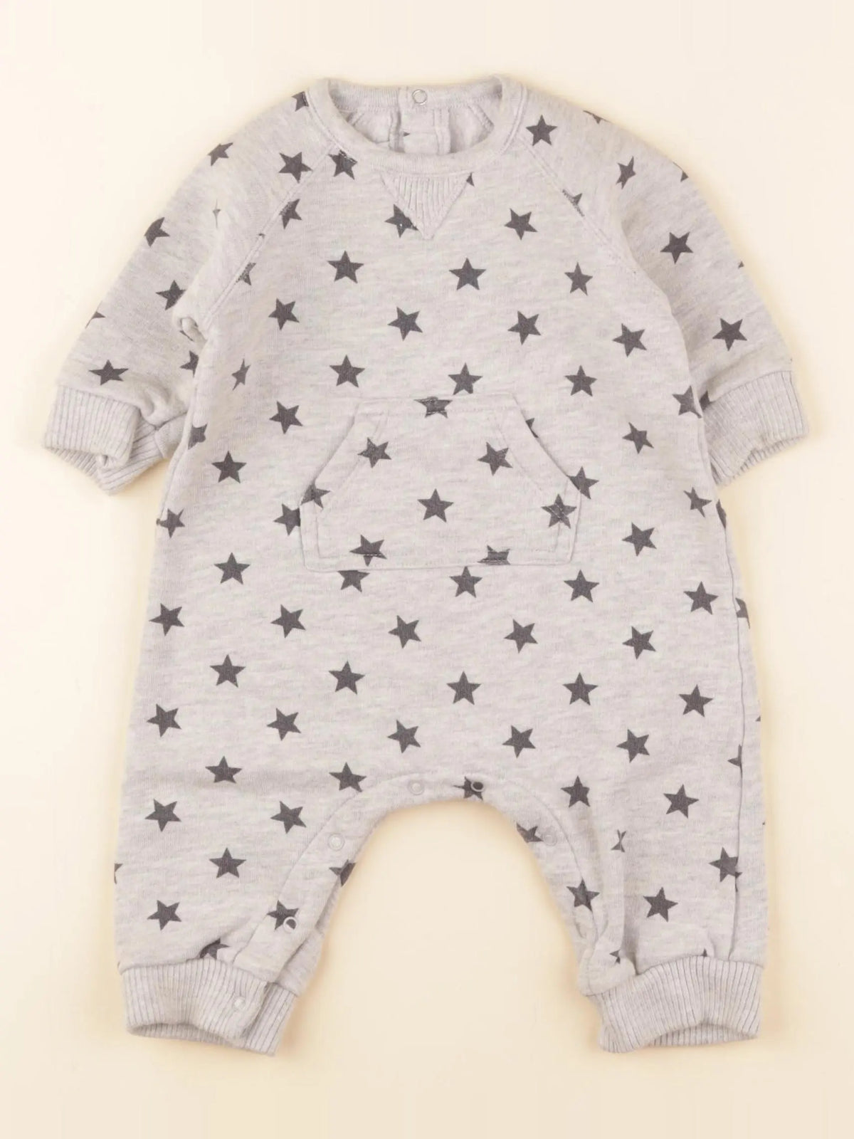 Petit Bateau - combinaison gris - 6 mois
