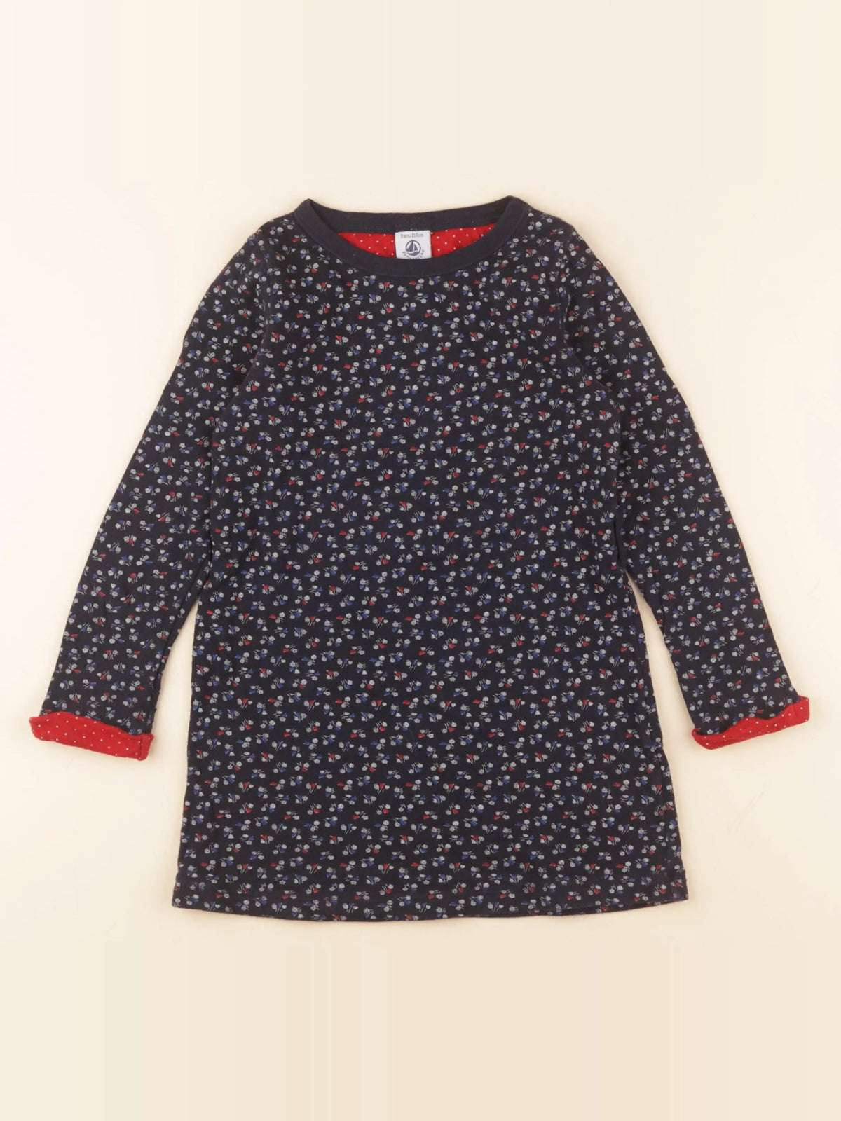 Petit Bateau - robe bleu - 5 ans