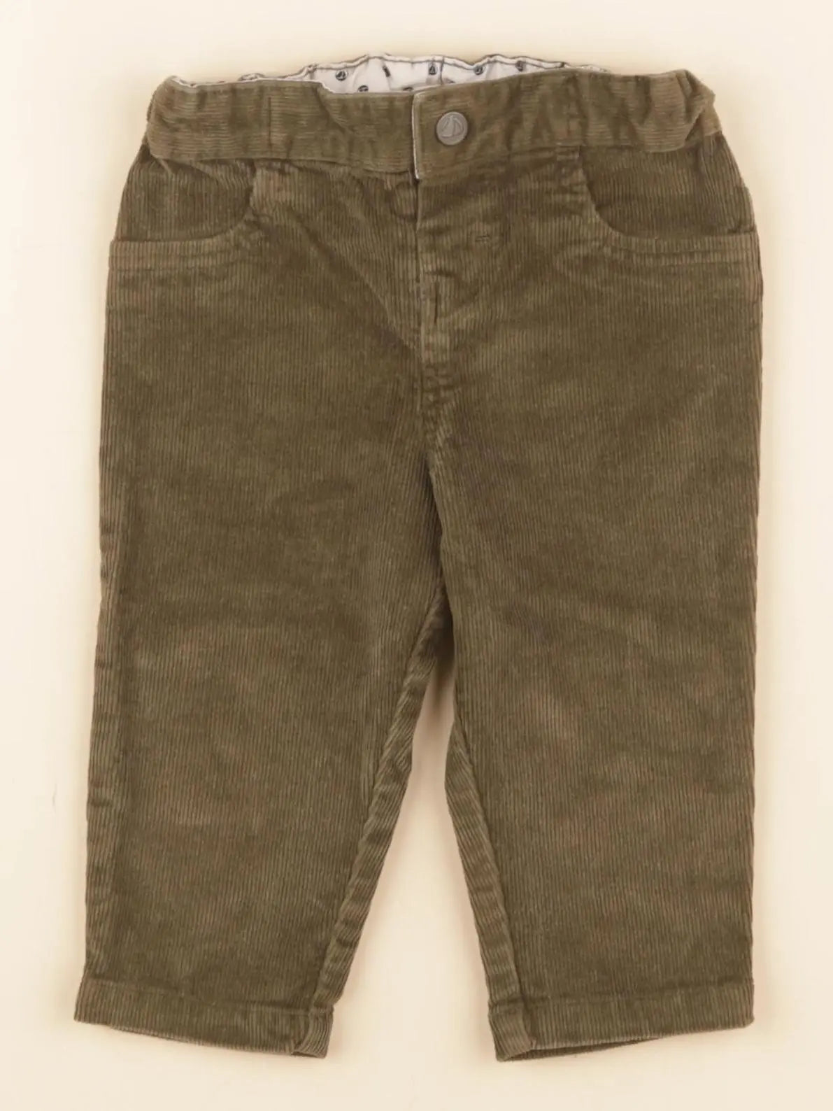 Petit Bateau - pantalon vert - 6 mois