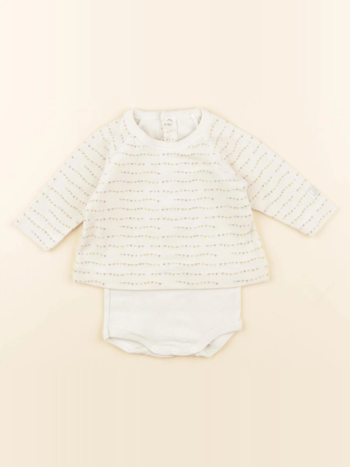 Petit Bateau - body tee-shirt multicolore - 3 mois