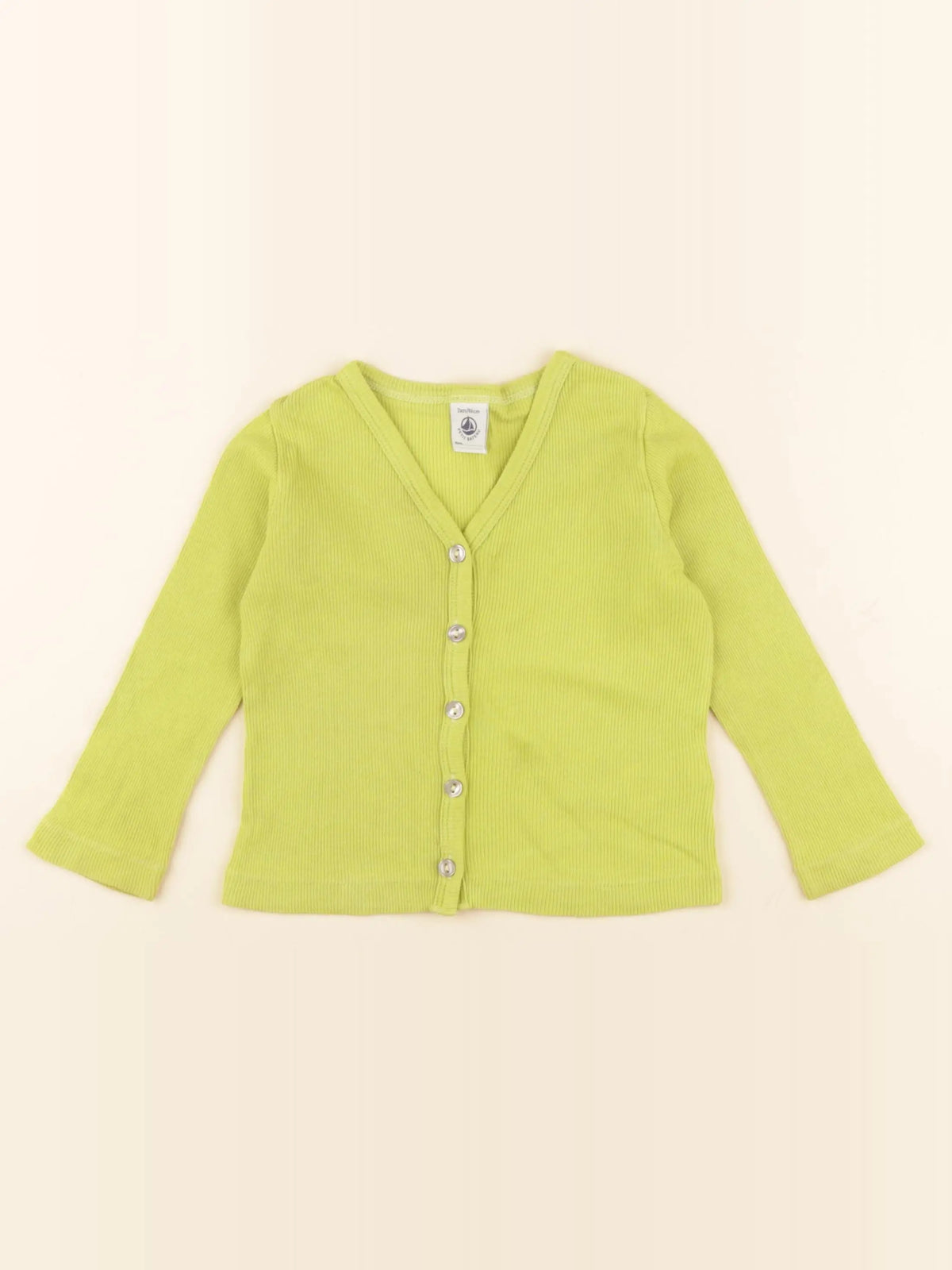 Petit Bateau - tee-shirt vert - 2 ans