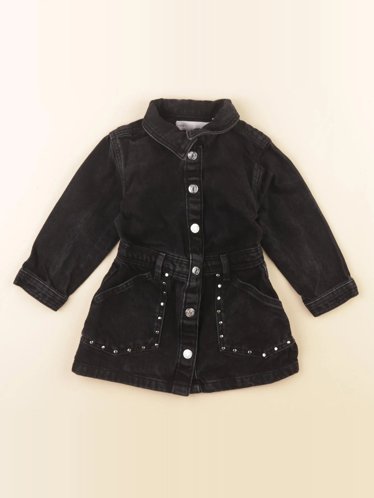H&M - robe noir - 12/18 mois