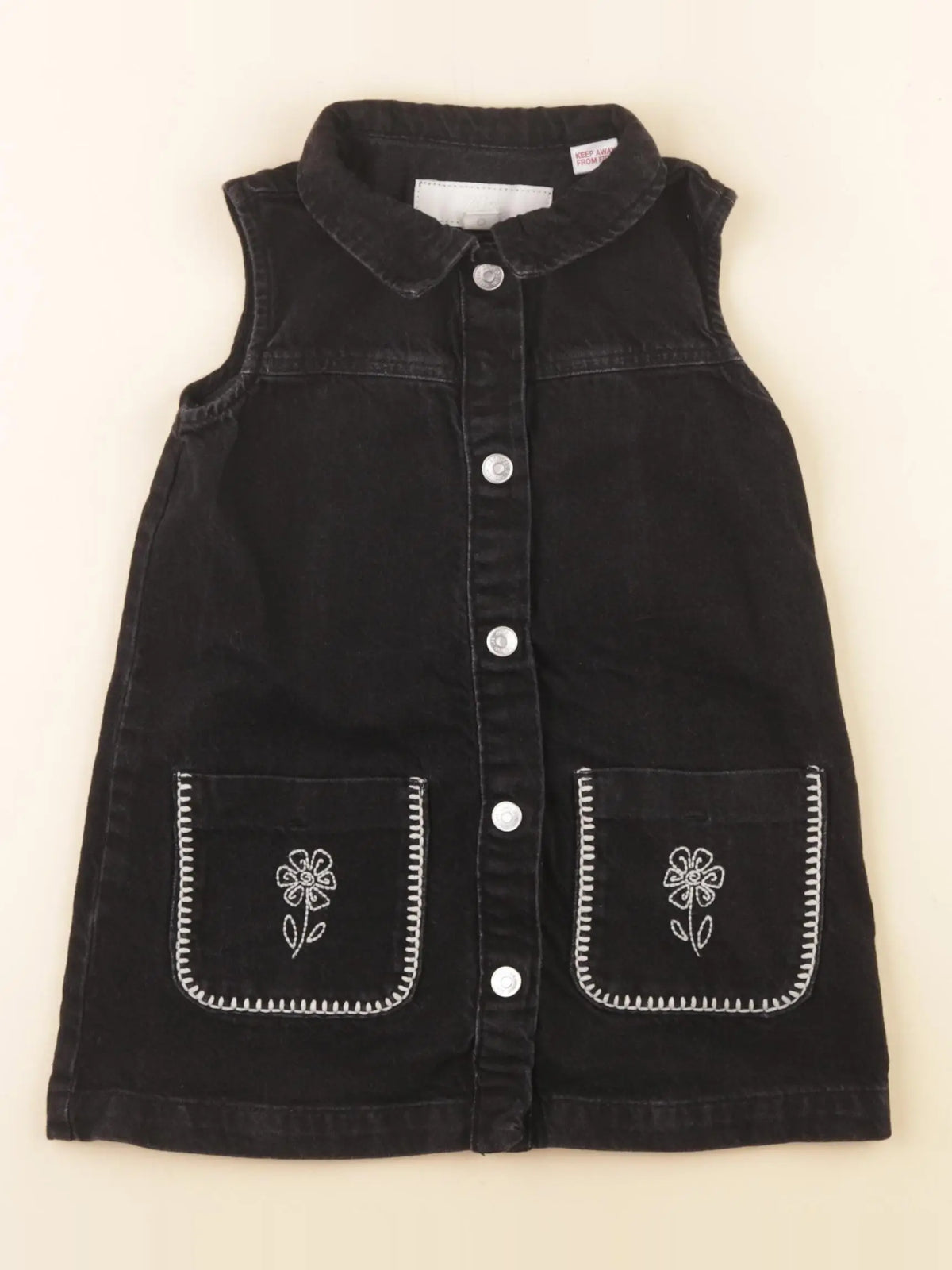 H&M - robe noir - 2 ans