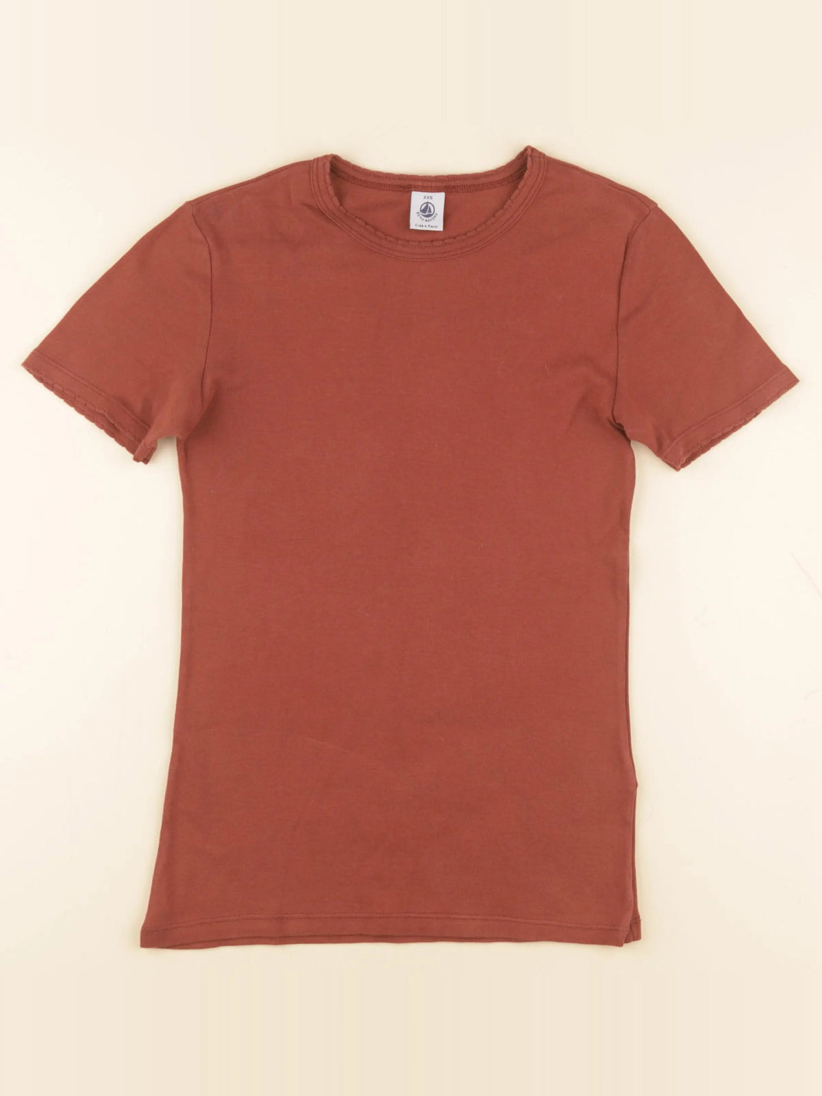 Petit Bateau - maillot de corps marron - 12 ans