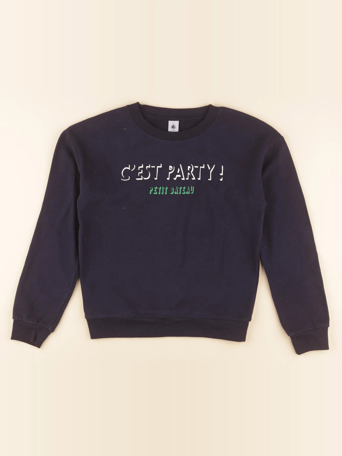 Petit Bateau - sweat bleu - 12 ans