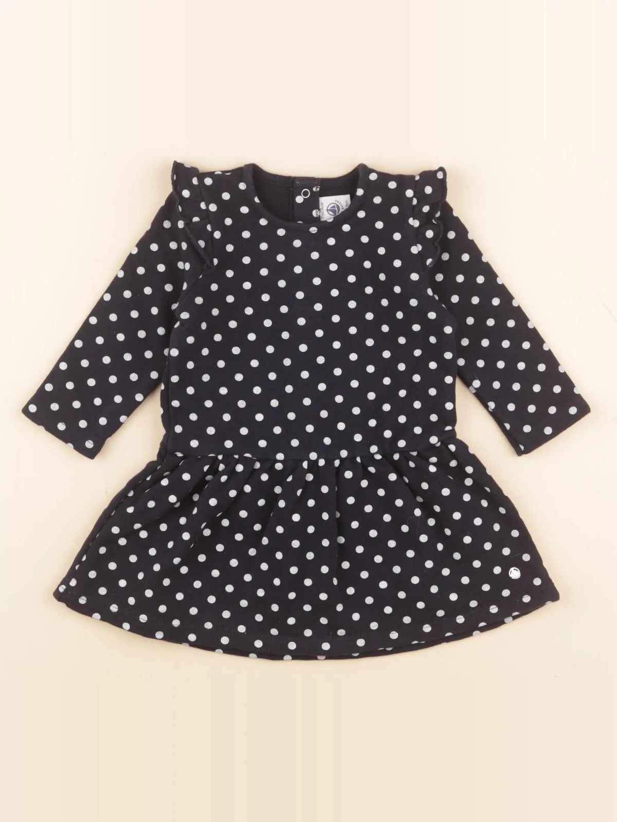 Petit Bateau - robe bleu - 12 mois