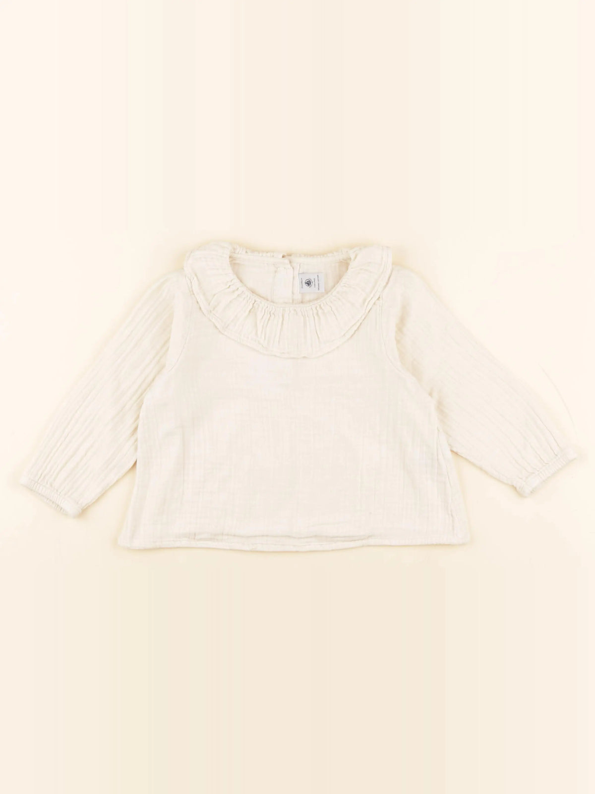 Petit Bateau - blouse beige - 24 mois