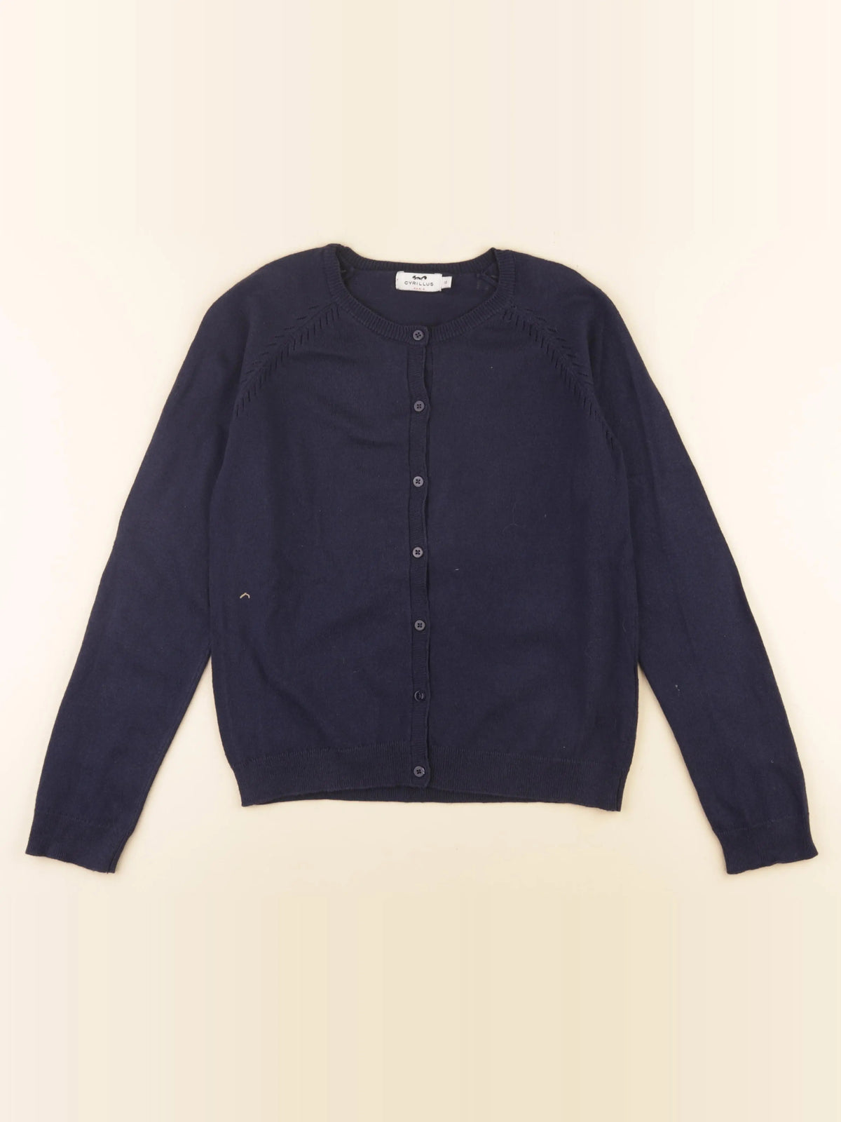 Cyrillus - gilet bleu - 12 ans