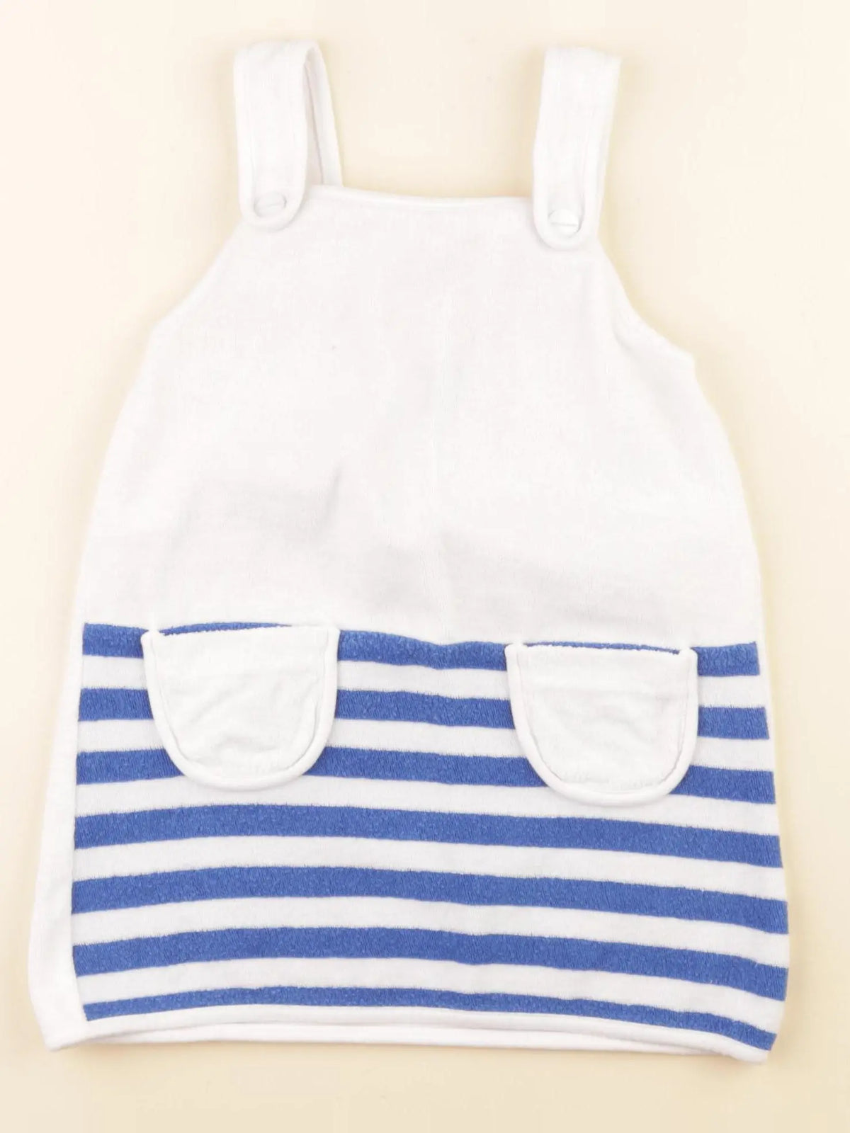 Jacadi - robe blanc, bleu - 36 mois