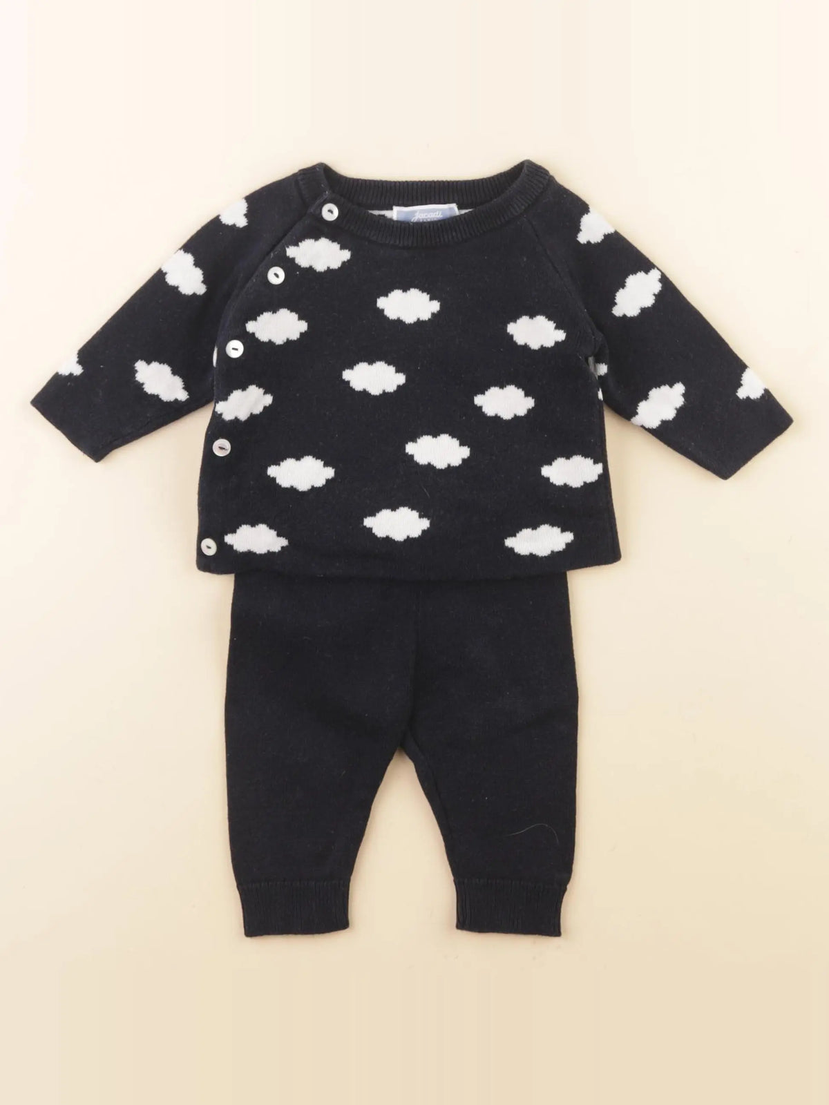 Jacadi - ensemble bleu - 3 mois