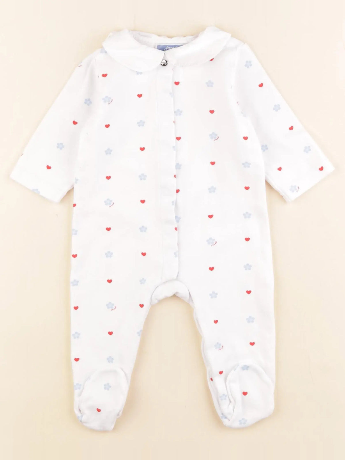 Jacadi - pyjama coton blanc - 6 mois