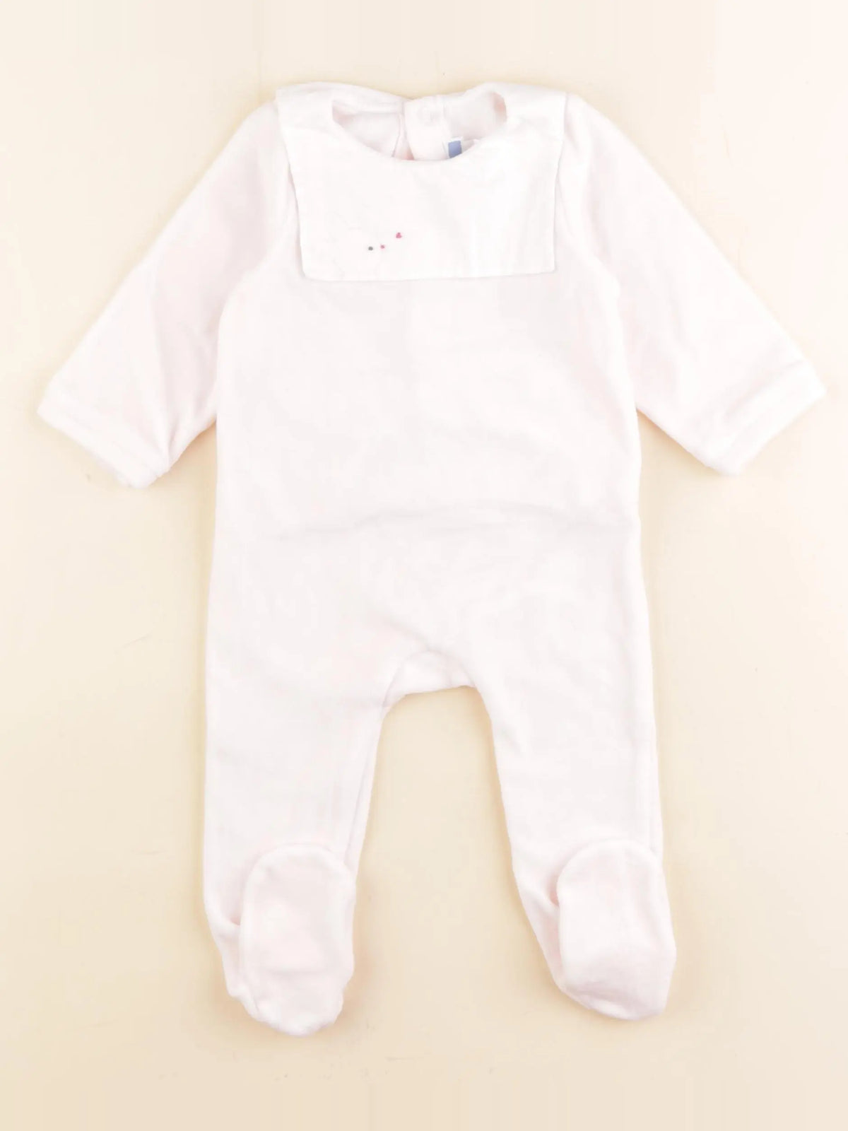 Jacadi - pyjama velours rose - 9 mois