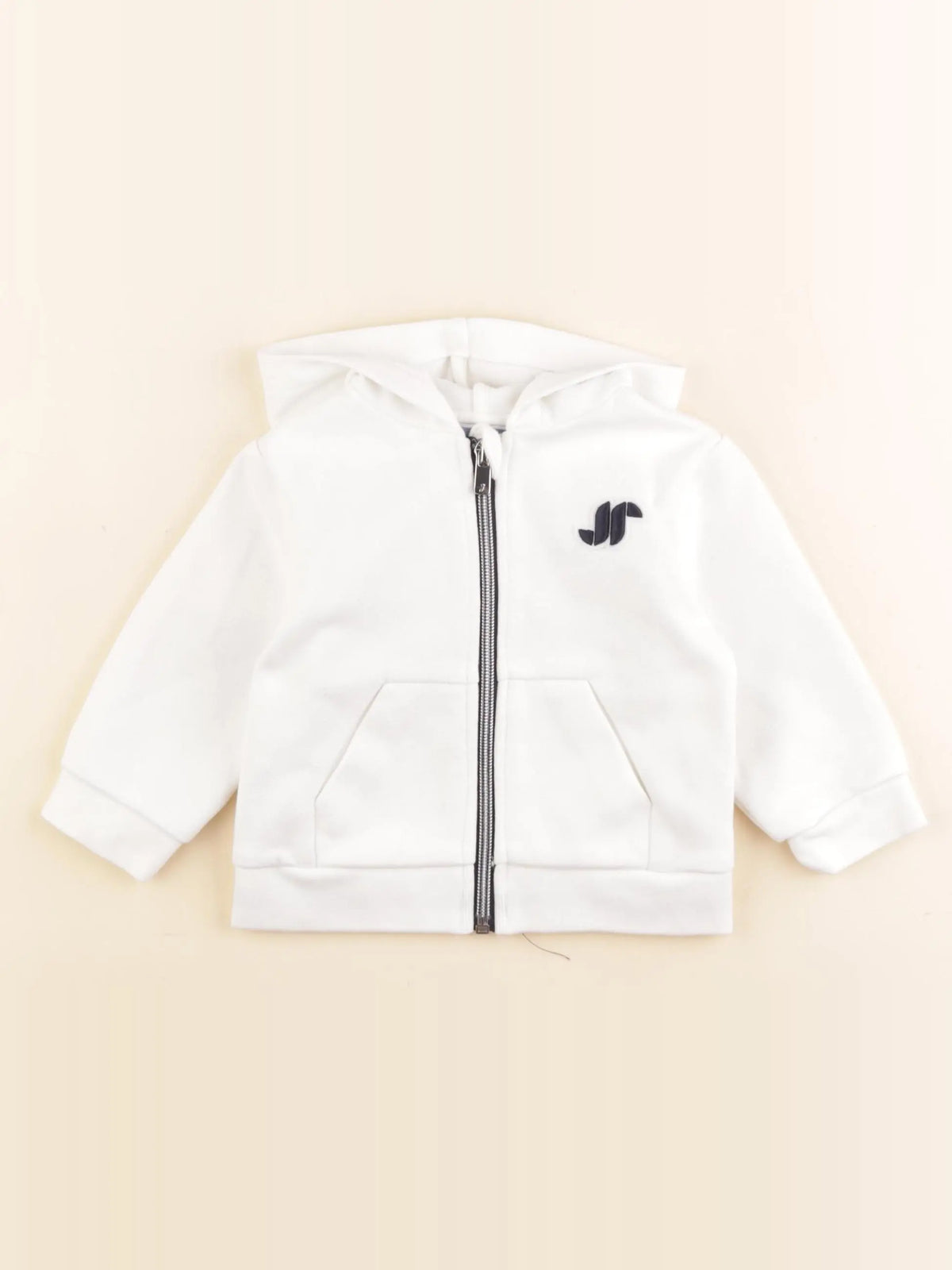 Jacadi - sweat blanc - 12 mois