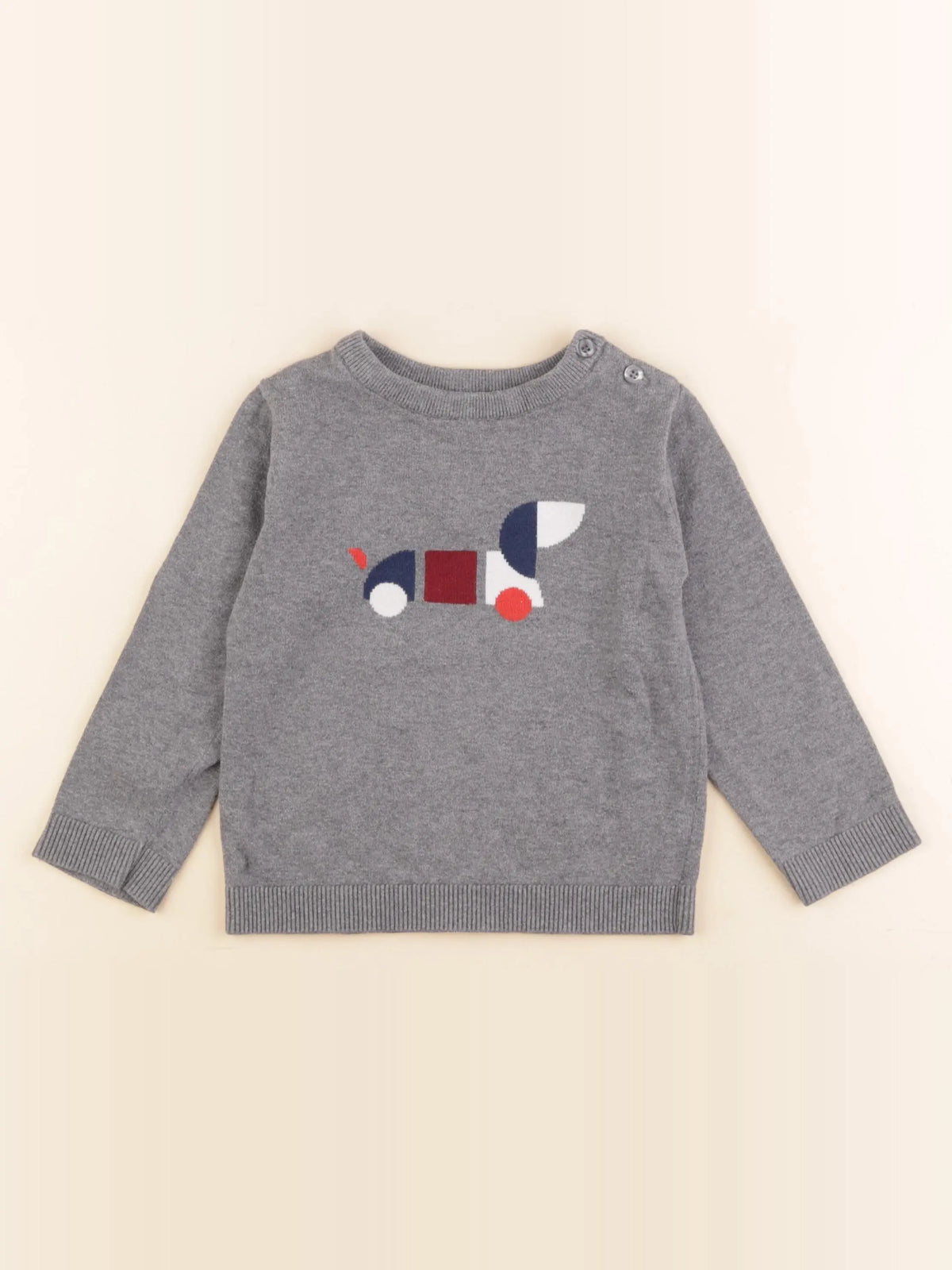 Jacadi - pull gris - 3 ans