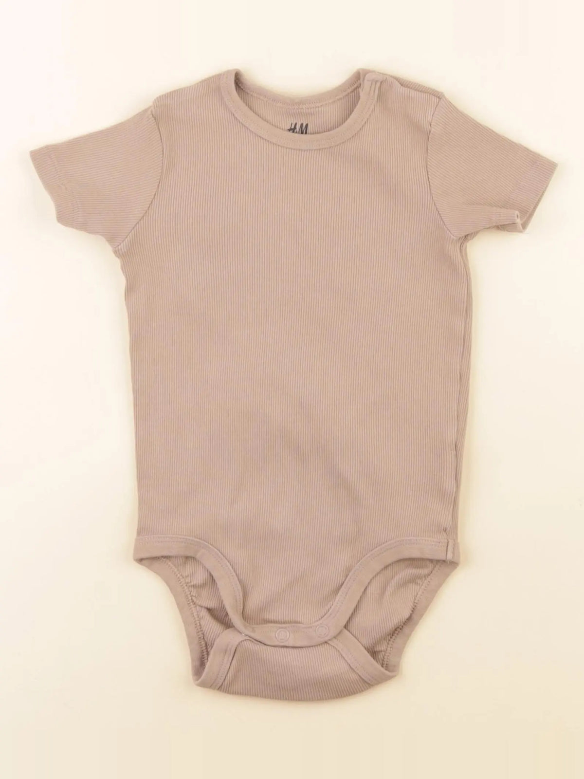 H&M - body marron - 9/12 mois