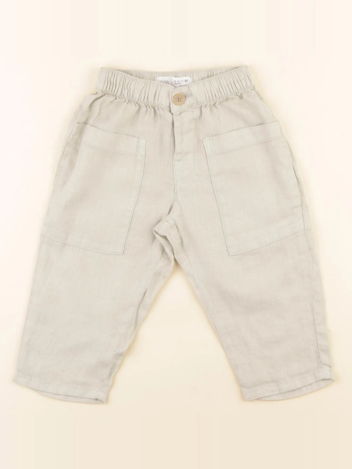 Zara - pantalon vert - 9/12 mois