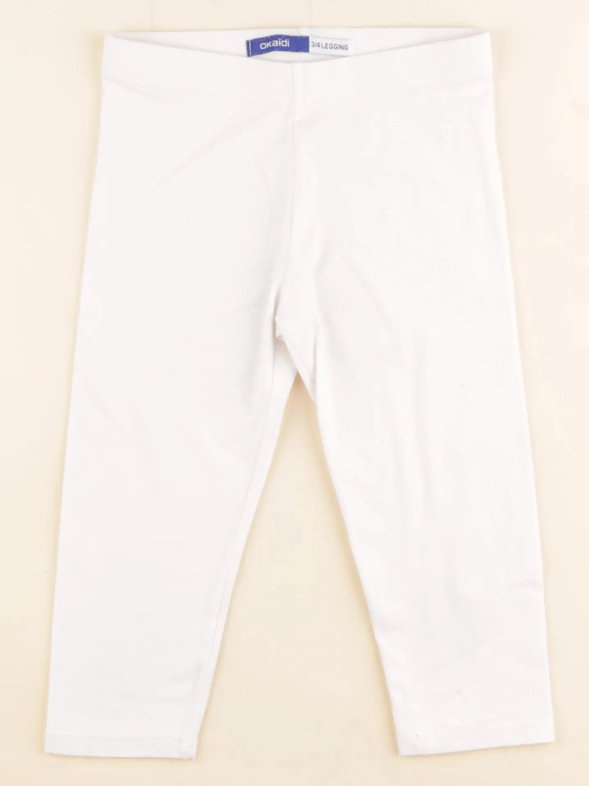 Okaidi - legging court blanc - 6 ans