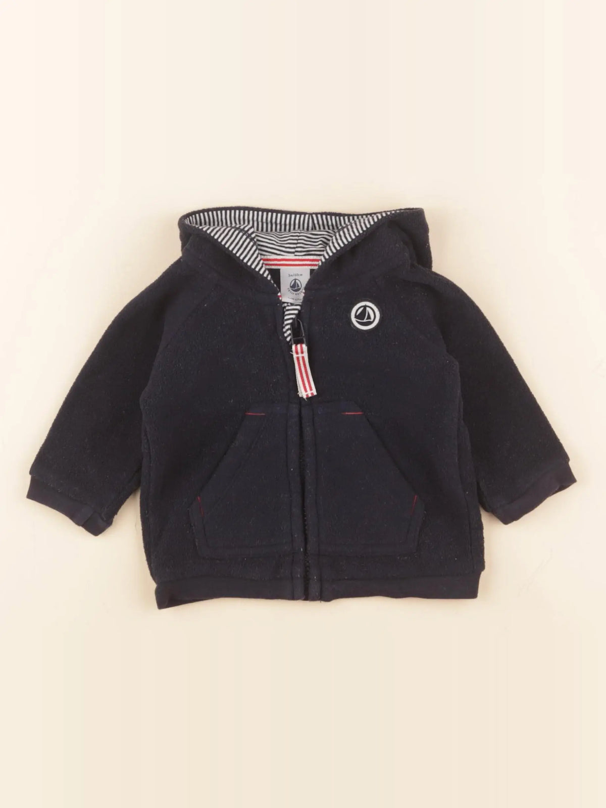 Petit Bateau - polaire bleu - 3 mois