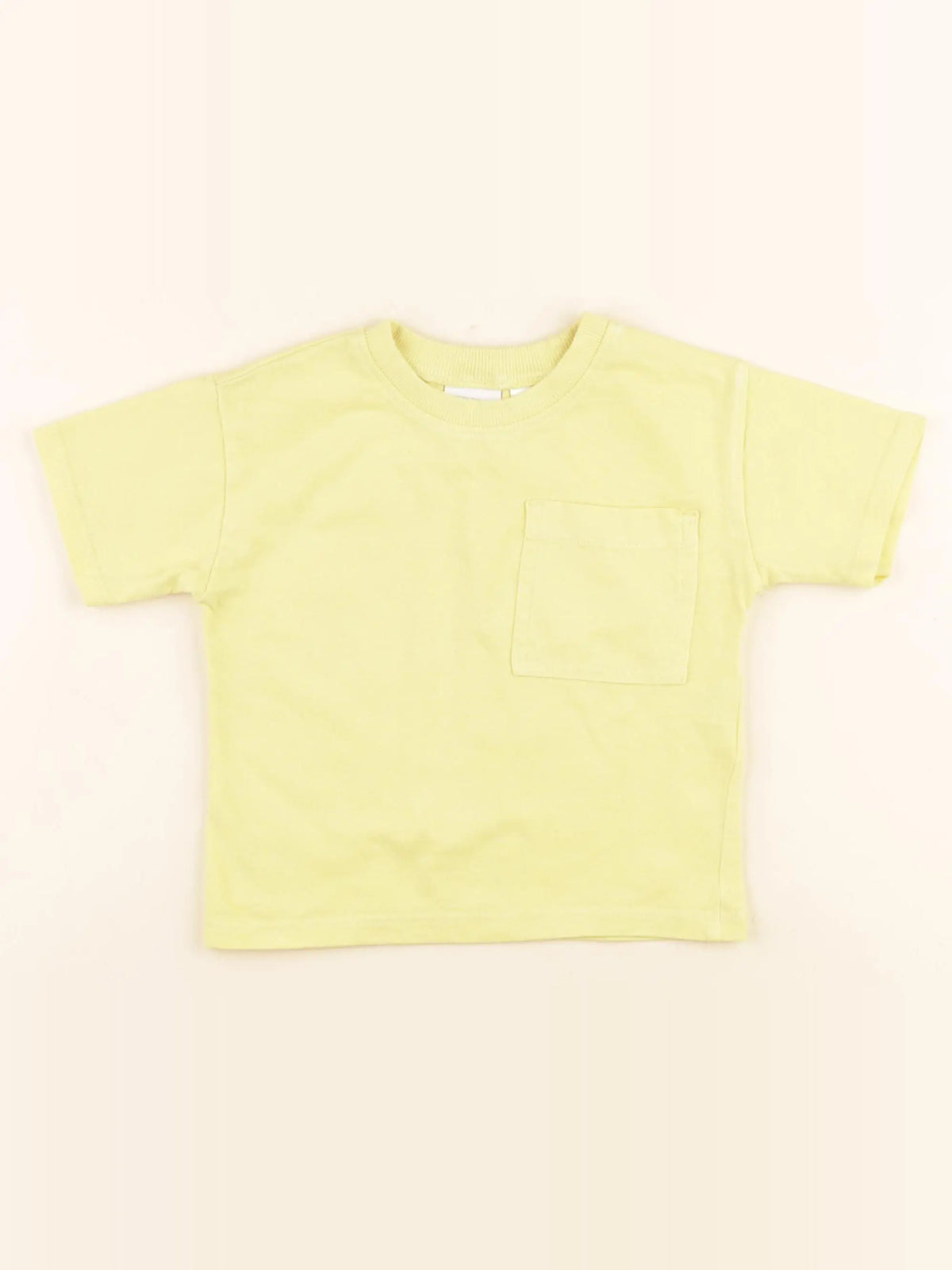 Zara - tee-shirt jaune - 9/12 mois