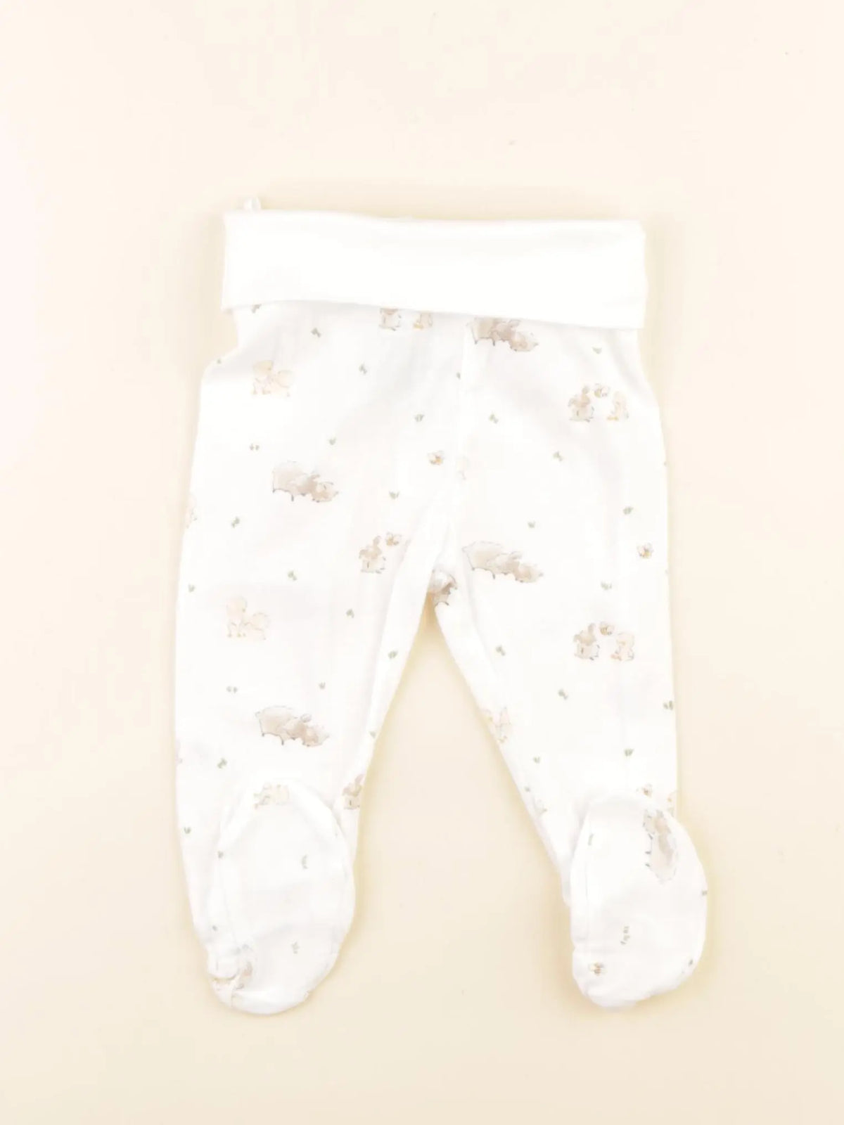 H&M - legging blanc - 4/6 mois