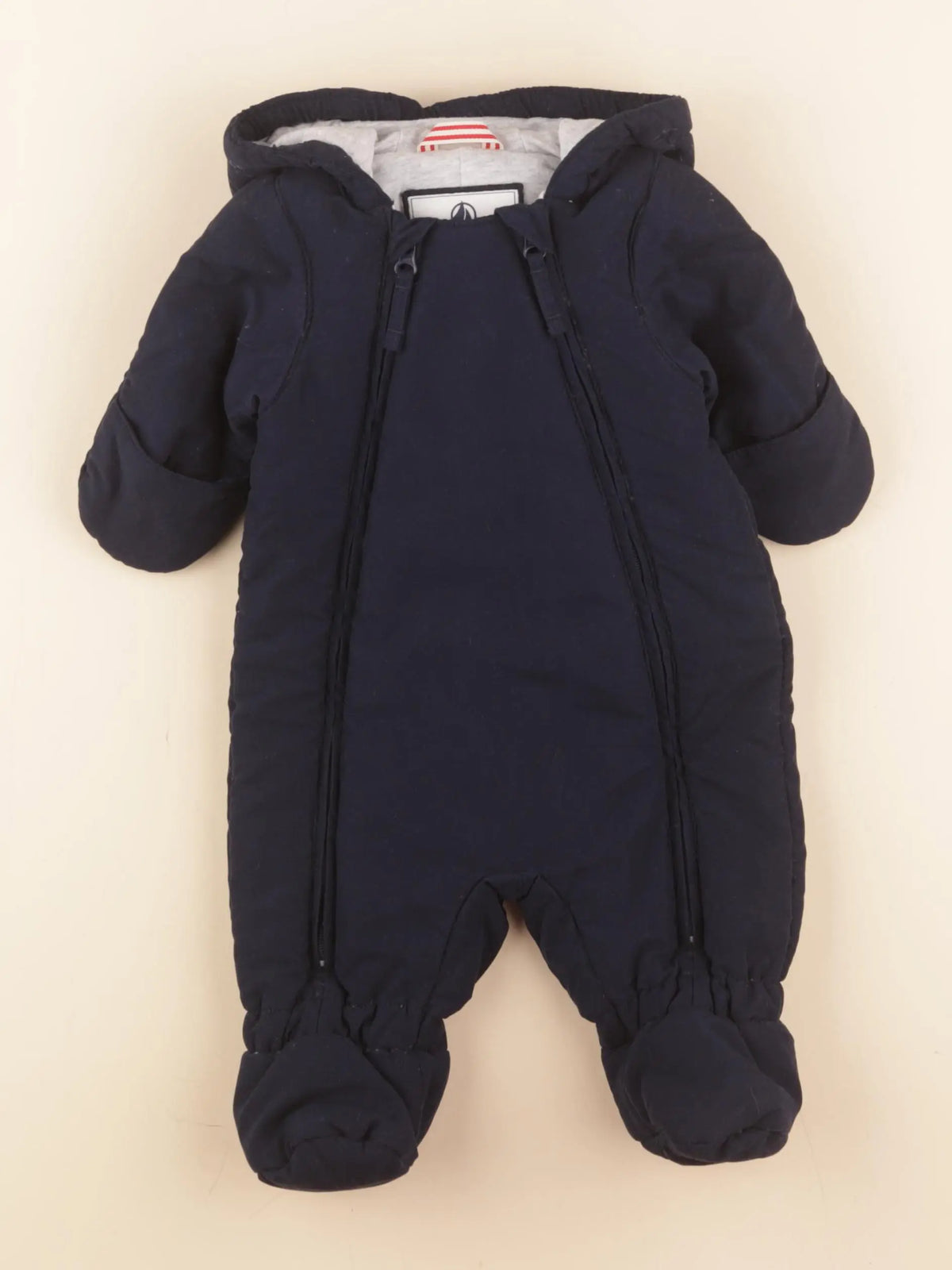 Petit Bateau - combi-pilote bleu - 6 mois