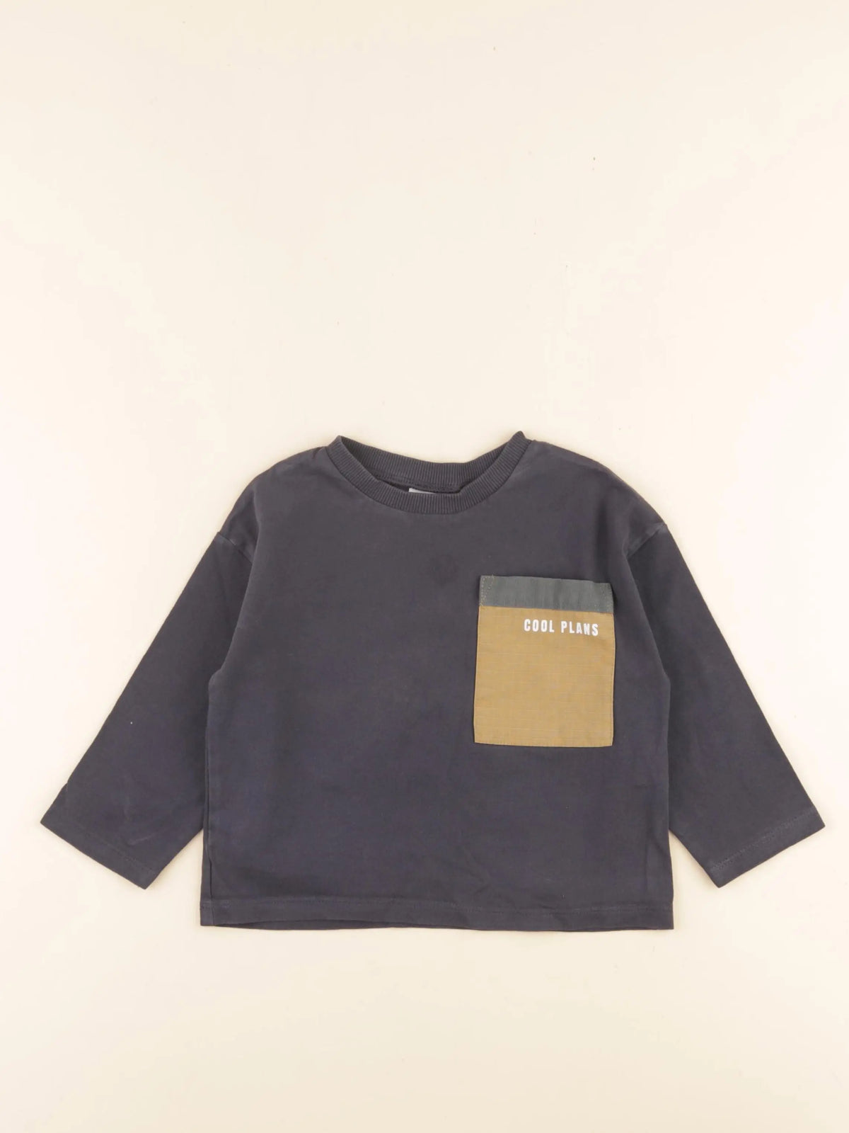 Zara - tee-shirt gris - 9/12 mois