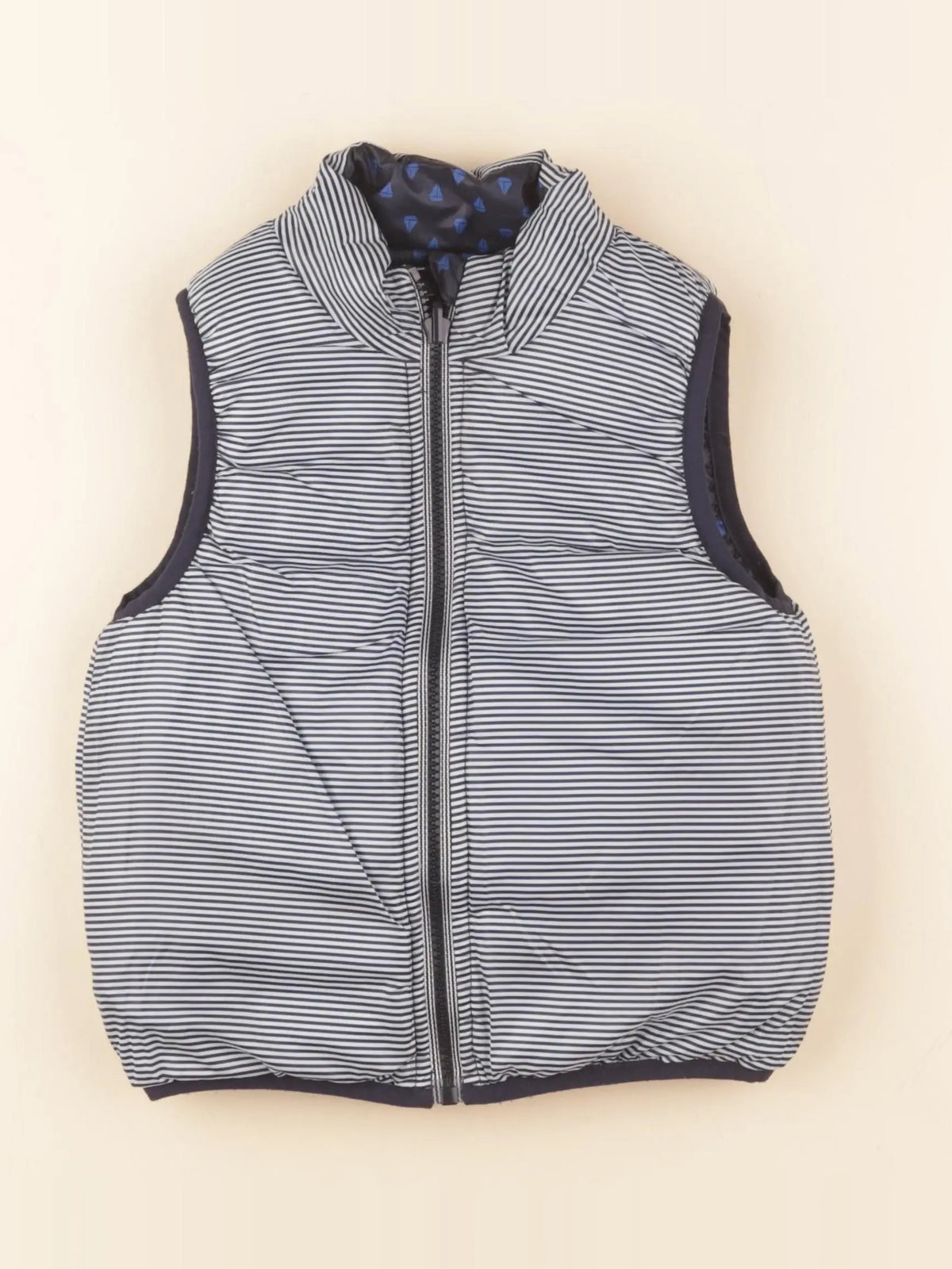 Petit Bateau - doudoune bleu - 24 mois