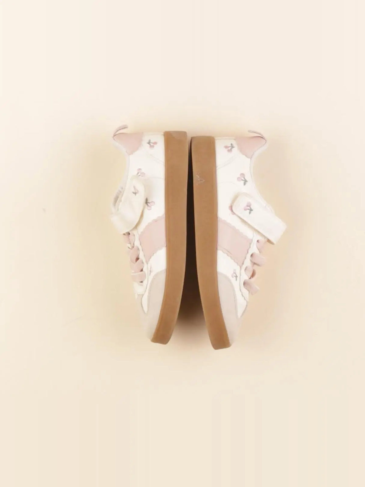 H&M - baskets beige, rose - pointure 25