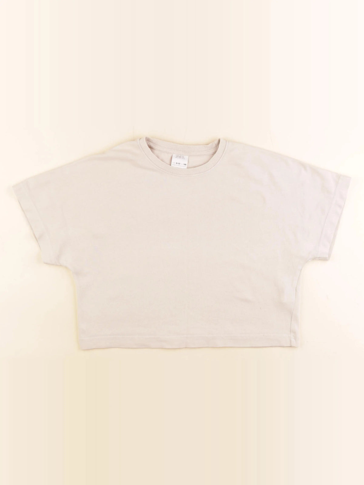 Zara - tee-shirt beige - 9/10 ans