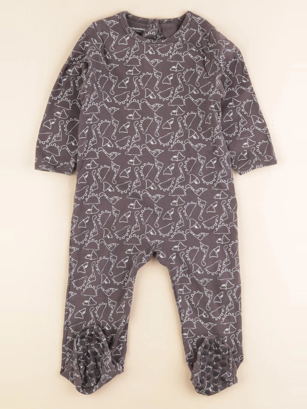 Vertbaudet - pyjama coton gris - 18 mois