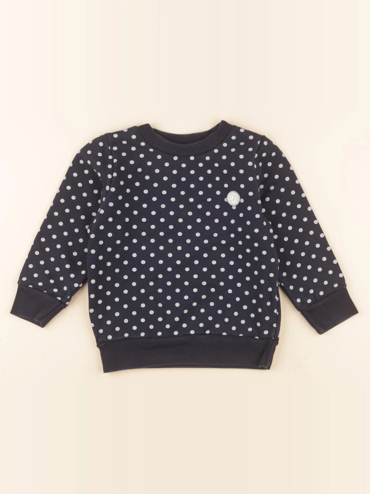 Petit Bateau - sweat bleu - 3 ans