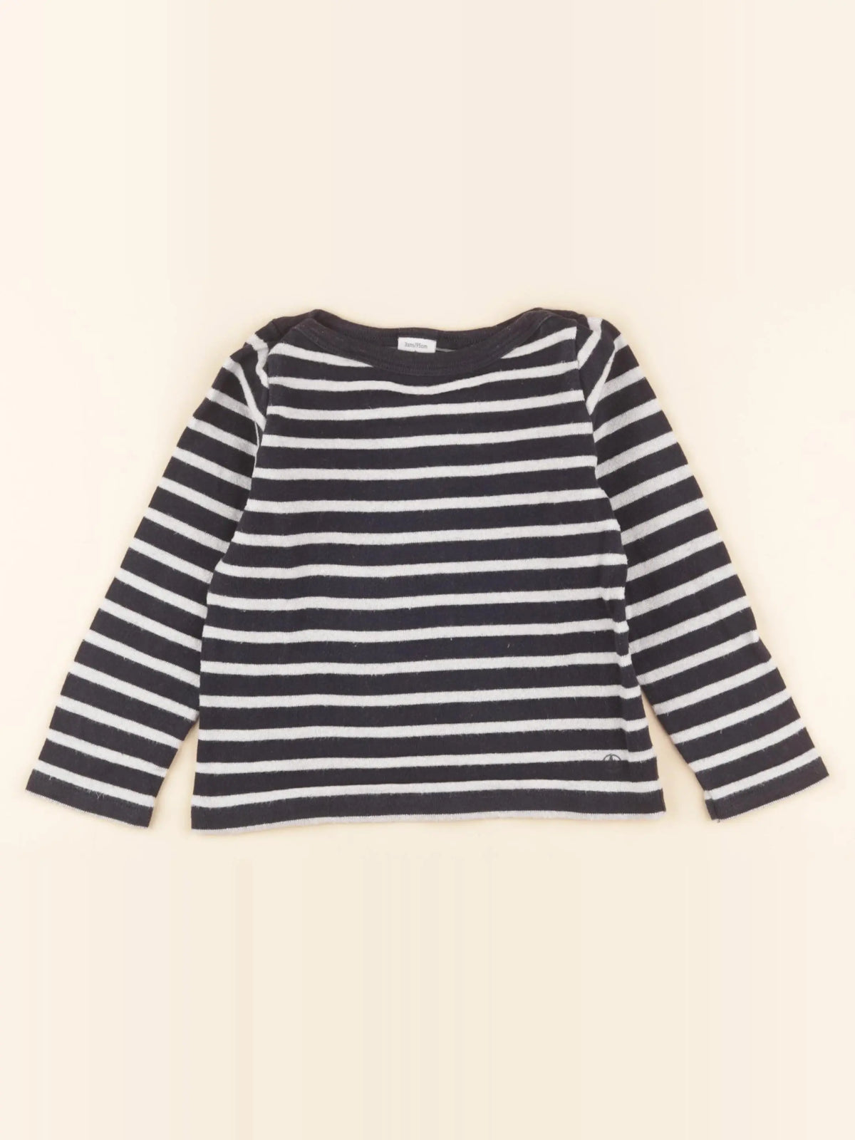 Petit Bateau - pull bleu, argent - 3 ans
