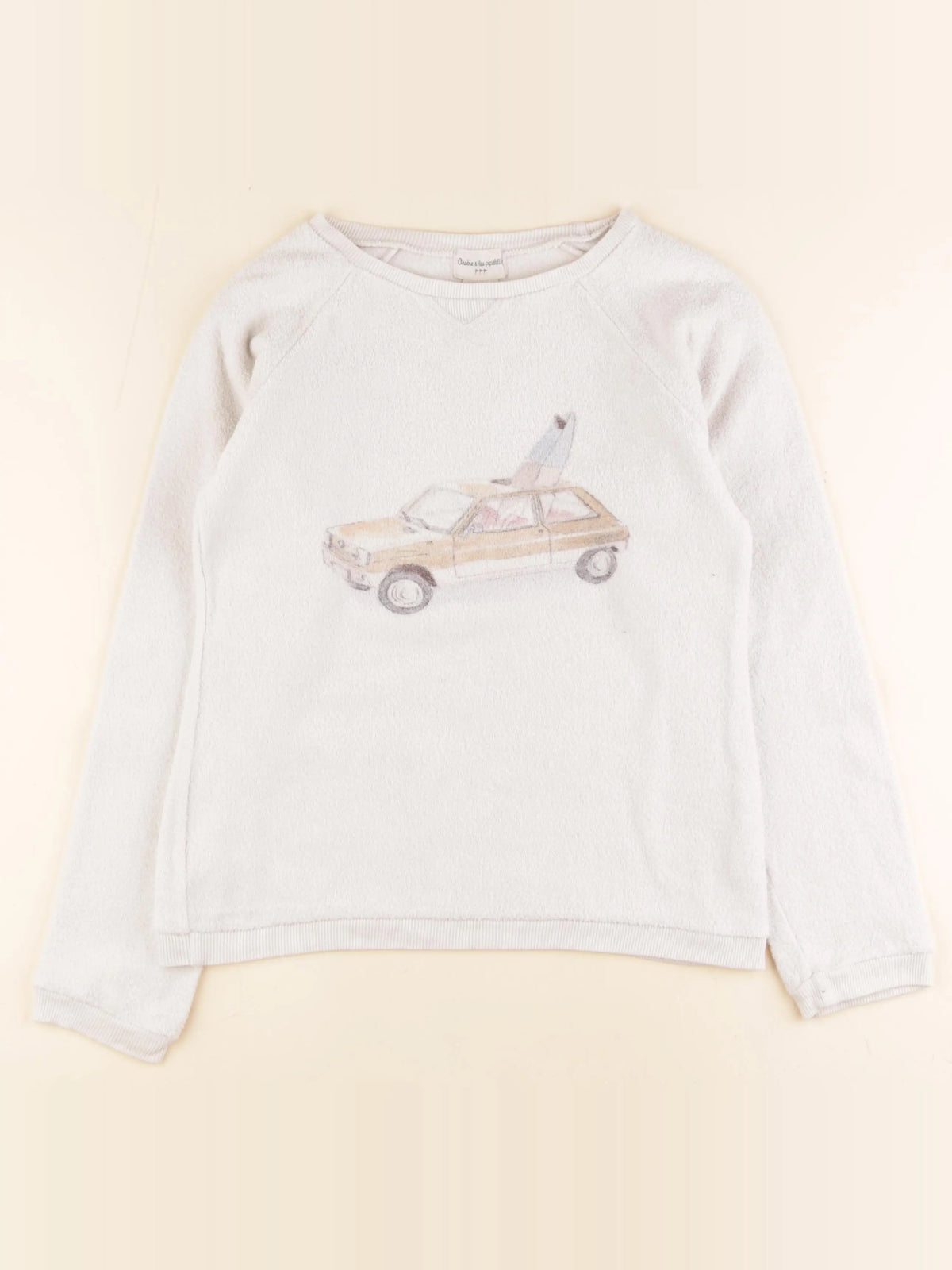 Arsène et les pipelettes - sweat beige - 12 ans