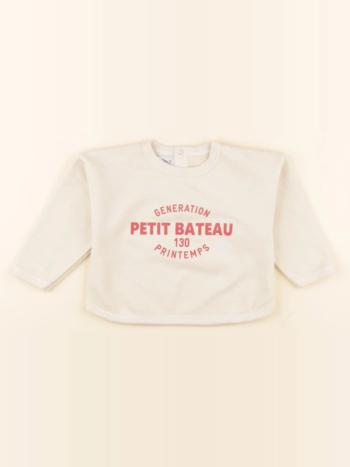 Petit Bateau - sweat beige - 18 mois