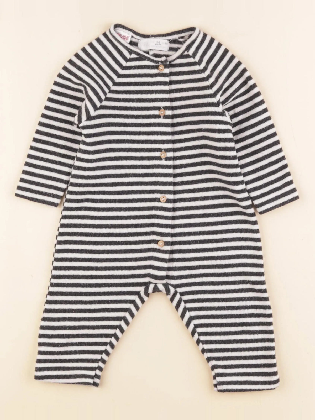 Zara - combinaison blanc, bleu - 3/6 mois