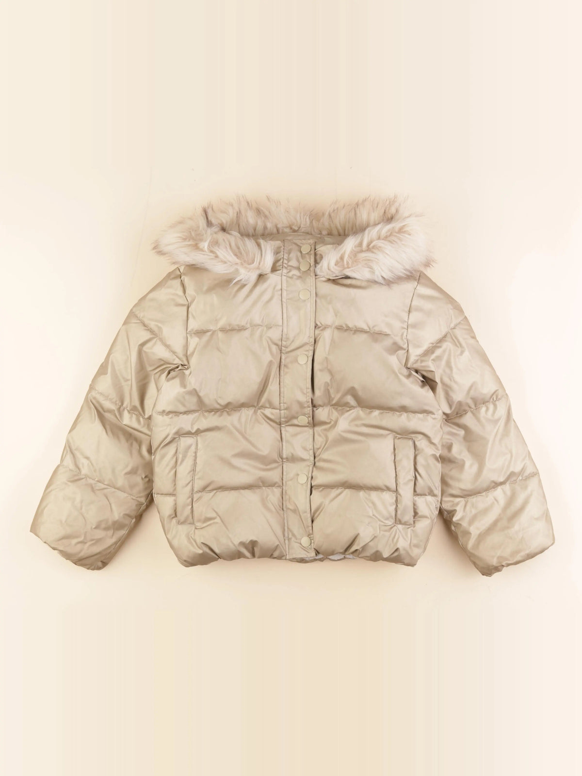 Vertbaudet - doudoune or - 7 ans
