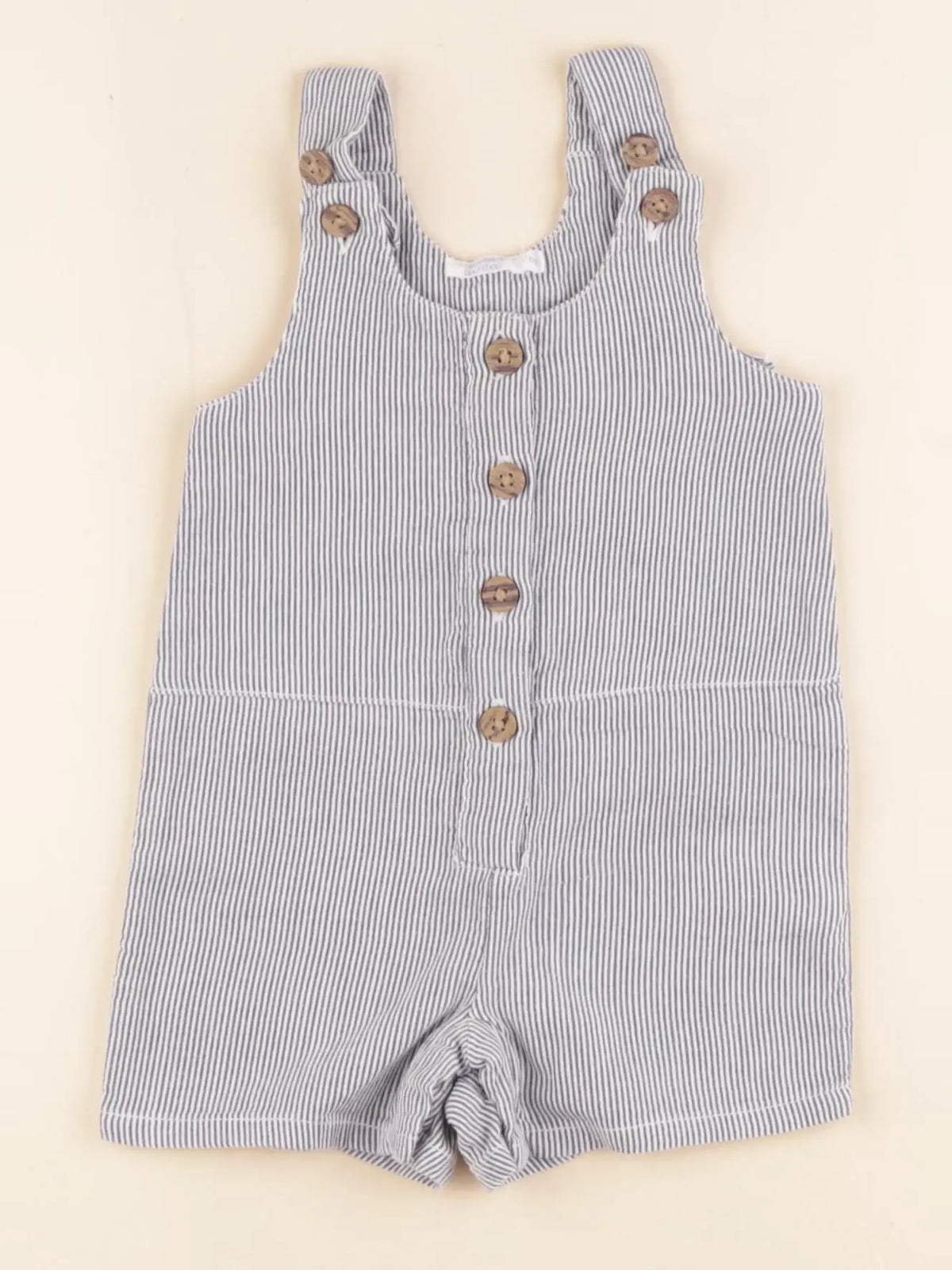 Boutchou - salopette bleu, blanc - 6 mois