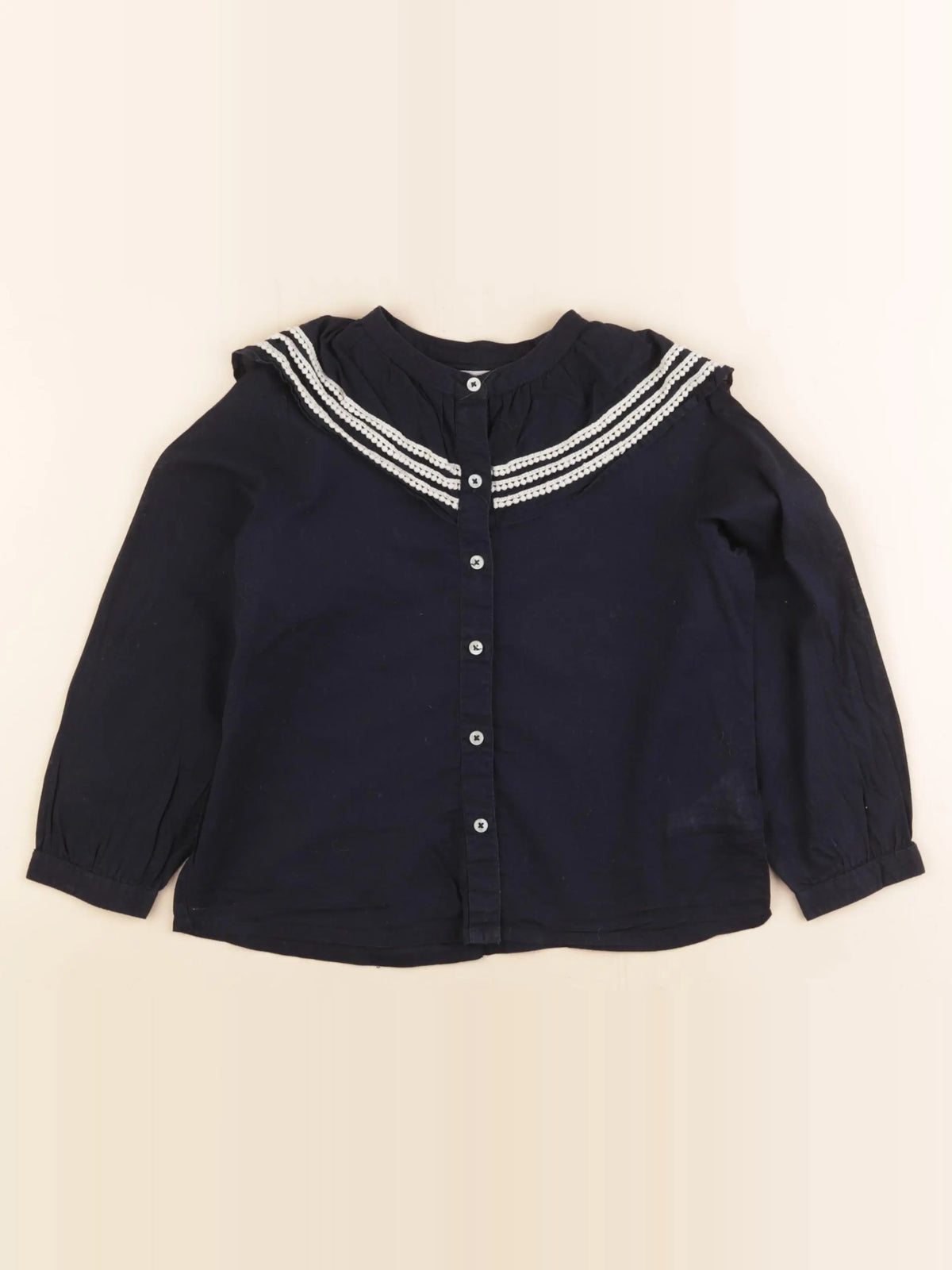 Monoprix - blouse bleu - 5 ans