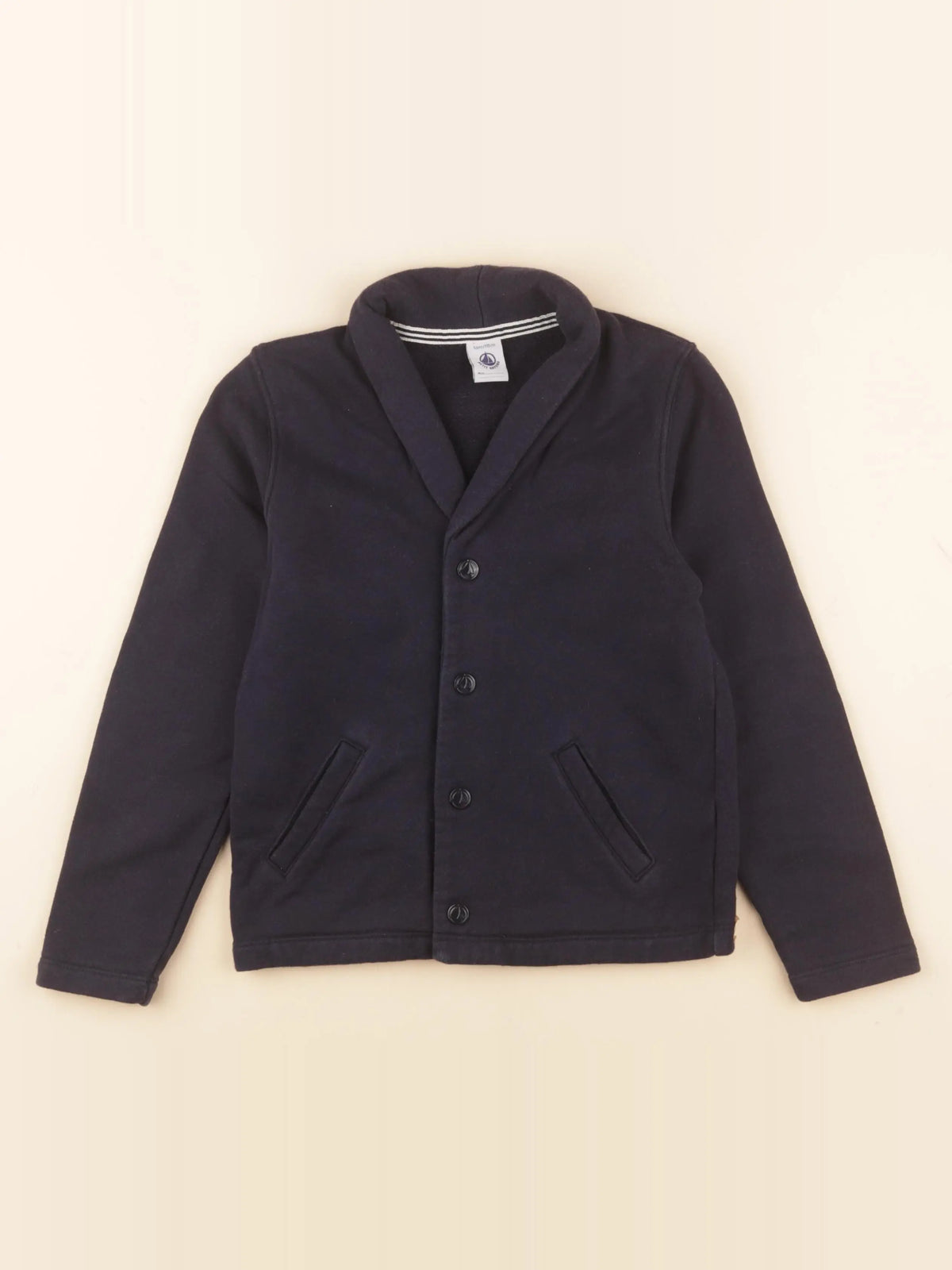 Petit Bateau - sweat bleu - 5 ans
