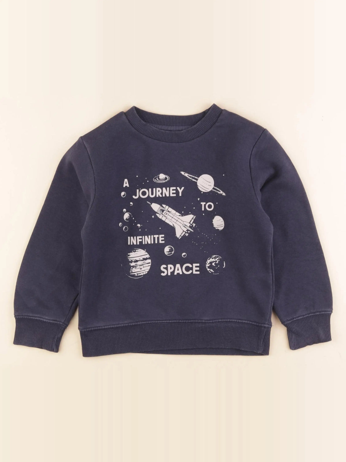 Vertbaudet - sweat bleu - 5 ans