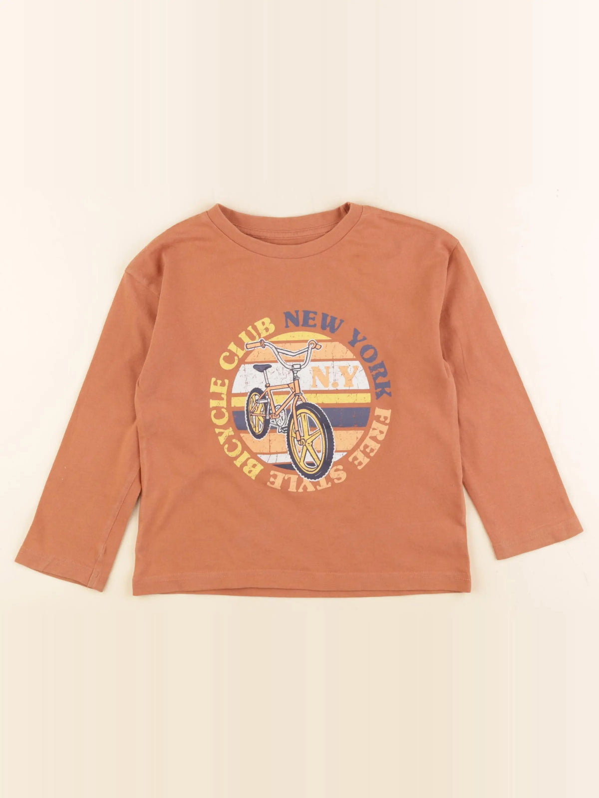 Vertbaudet - tee-shirt orange - 5 ans