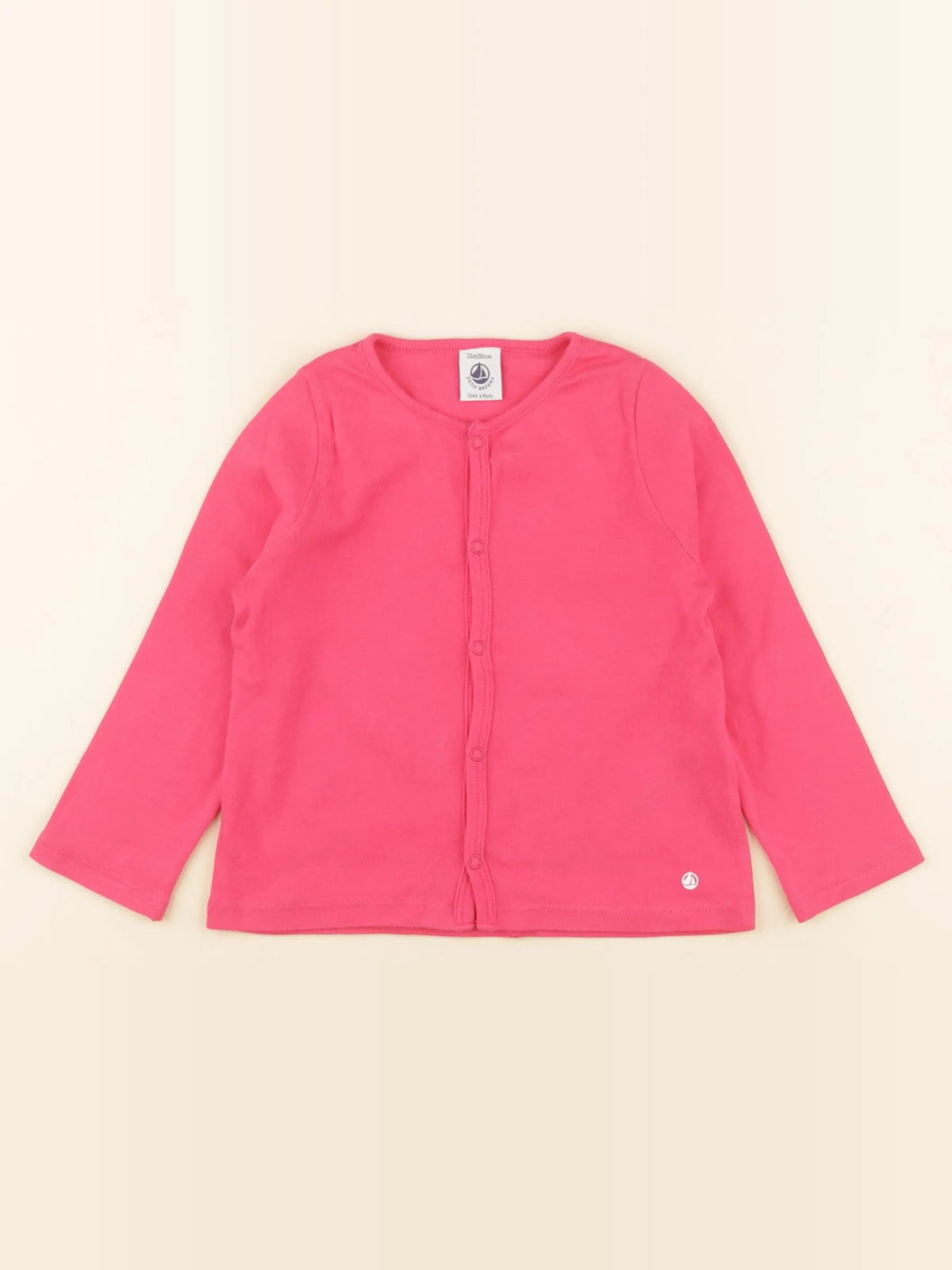Petit Bateau - tee-shirt rose - 24 mois