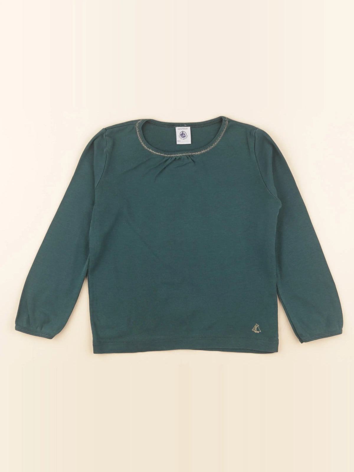 Petit Bateau - tee-shirt vert - 4 ans