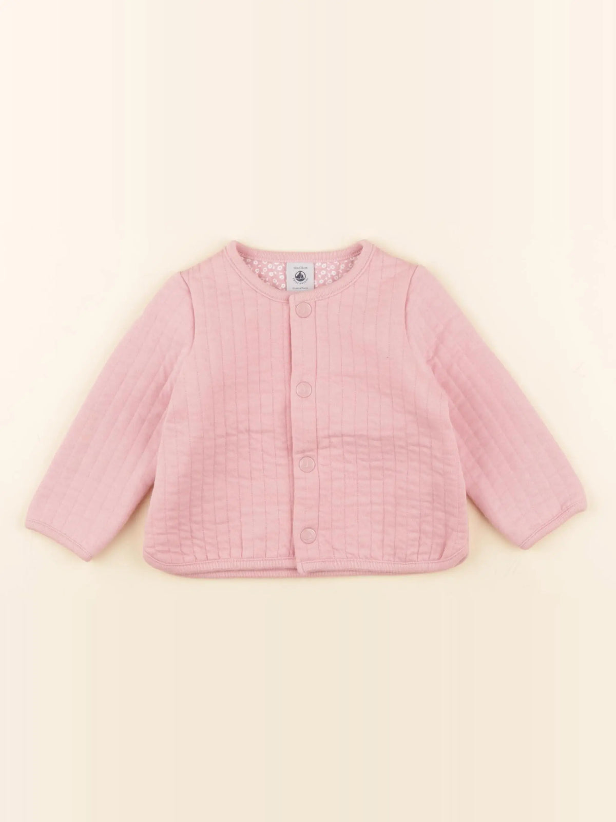 Petit Bateau - sweat rose - 12 mois