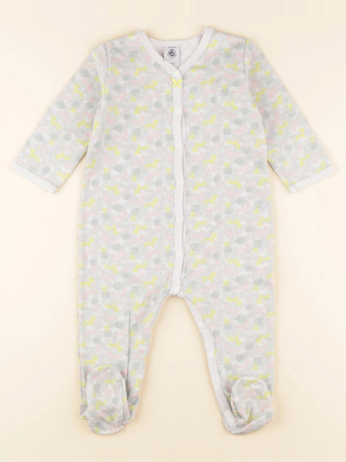 Petit Bateau - pyjama coton multicolore - 18 mois