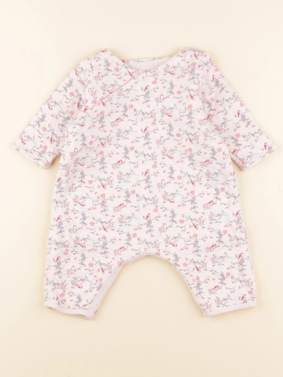 Petit Bateau - combinaison rose - 3 mois