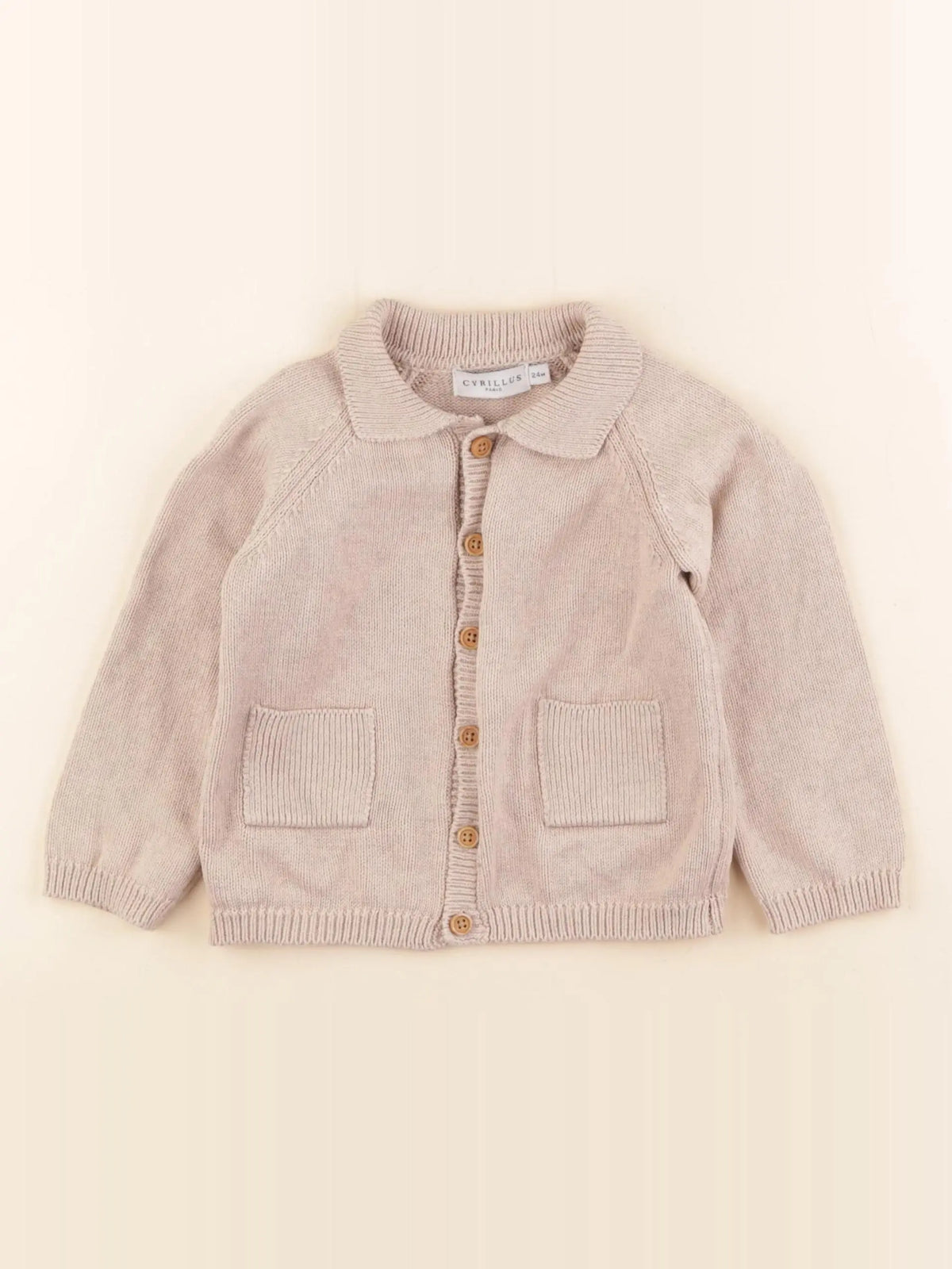 Cyrillus - gilet beige - 24 mois